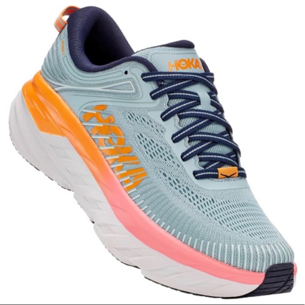 Women’s HOKA Bondi 7 Size 10 Blue Haze/Black Iris